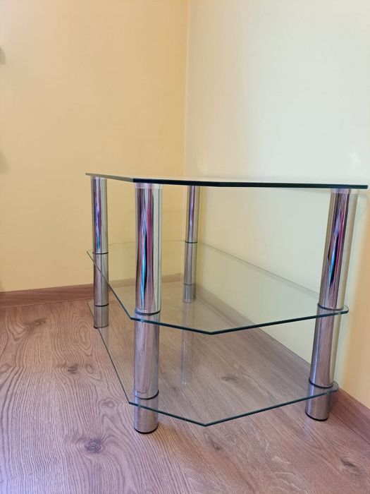 Stolik szklany pod telewizor