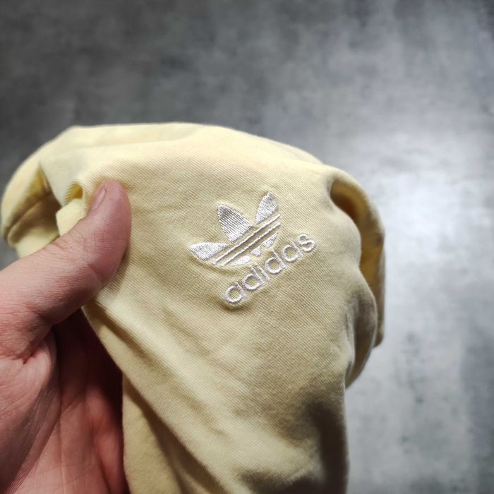 MĘSKA Koszulka Bawełna PREMIUM Adidas Originals Żółta Casual Letnia