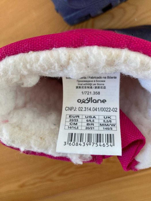 Equipamento Neve criança 2 anos - Botas 22/23