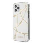Etui Guess Gold Chain Collection na iPhone 12 Pro Max 6,7" - białe