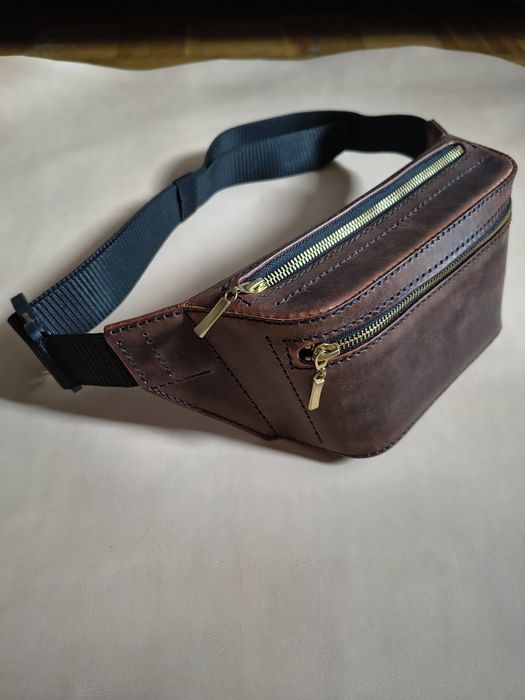 Nerka ręcznie robiona. Skóra naturalna, Crazy Horse