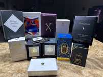 флакони від нішевої парфумерії з коробками Gritti Amouage Kilian