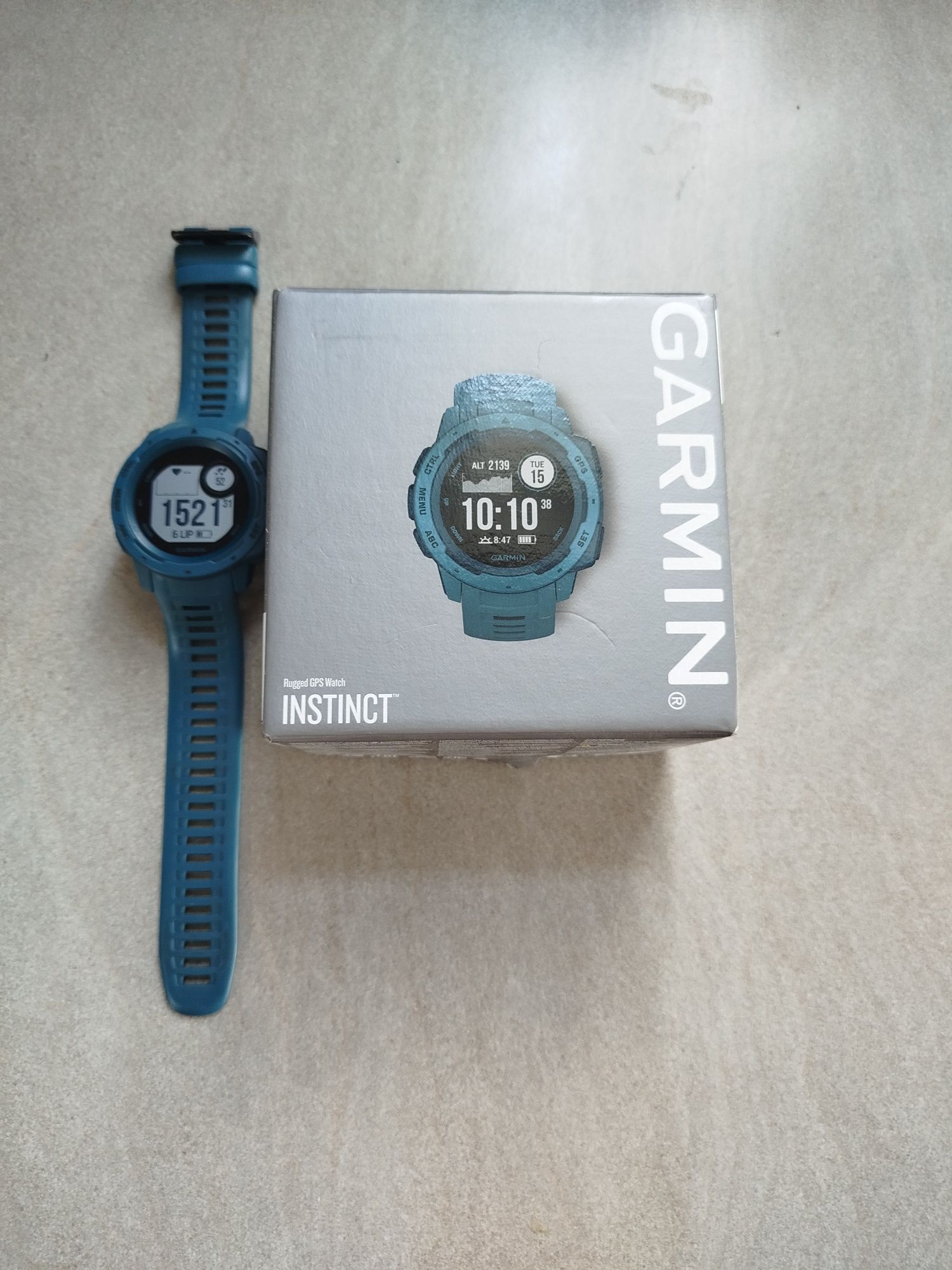 Garmin instinct 1 generacji niebieski