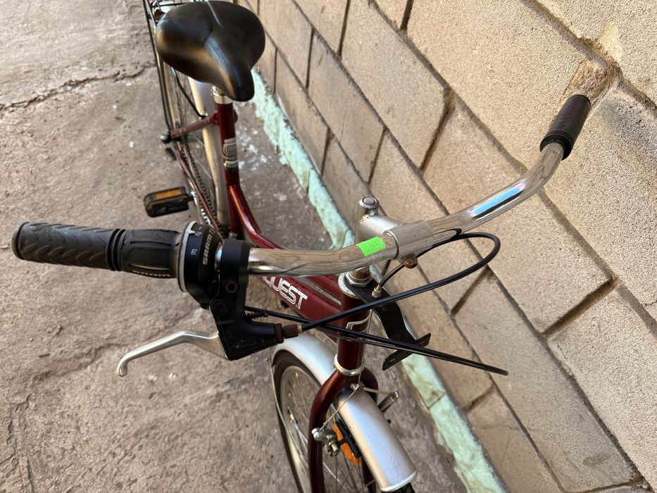 Велосипед Conquest Колёса 26 Открытая Рама из Европы Планетарка 3 скор