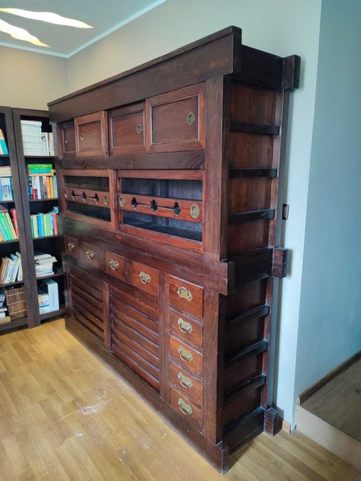 Komoda/ Regał/ Witryna Chińska Rękodzieło Palisander