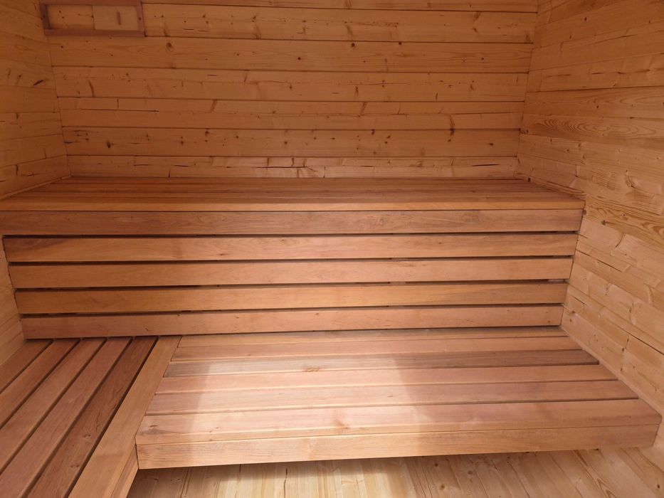 SAUNA OGRODOWA  z piecem, 1,5x2m gotowa, producent, 200cm