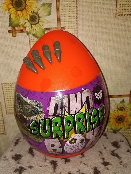 Яйце динозавр 30см набір для творчості розкопки для хлопчика
