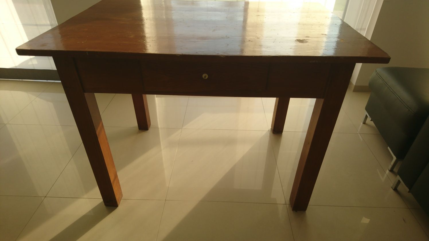 Stary stół drewniany 114 cmx77 cm
