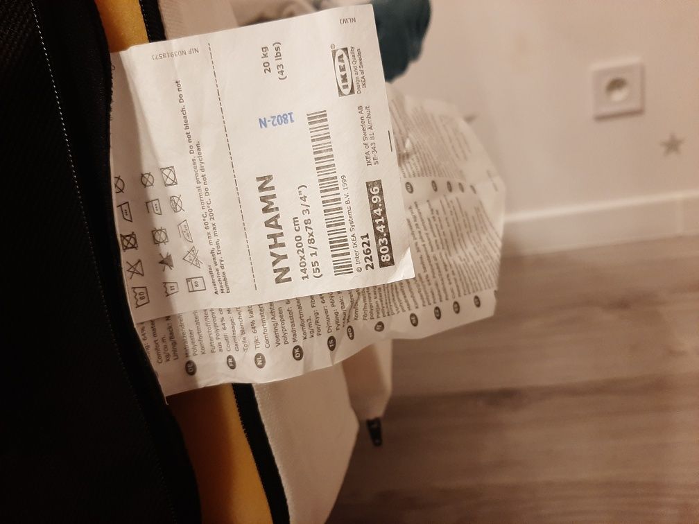 Sofa 3 osobowa rozkładana ikea NAYHAMN