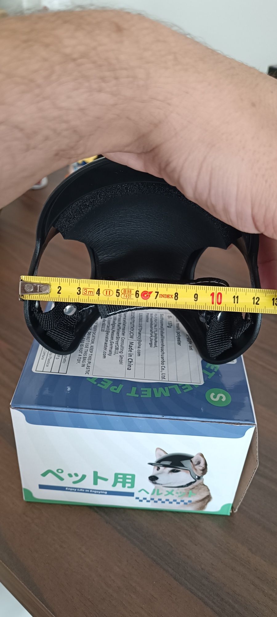 Capacete de mota para cão pequeno