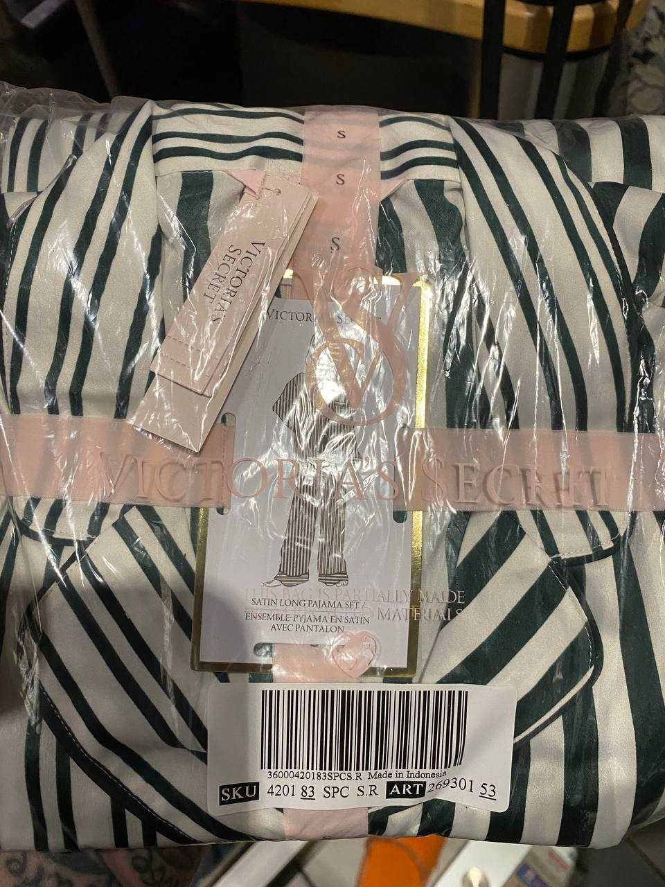Пижама Виктория Сикрет,Victoria Secret Сатин Акция XS/S/M раз,РОЗ/ОПТ