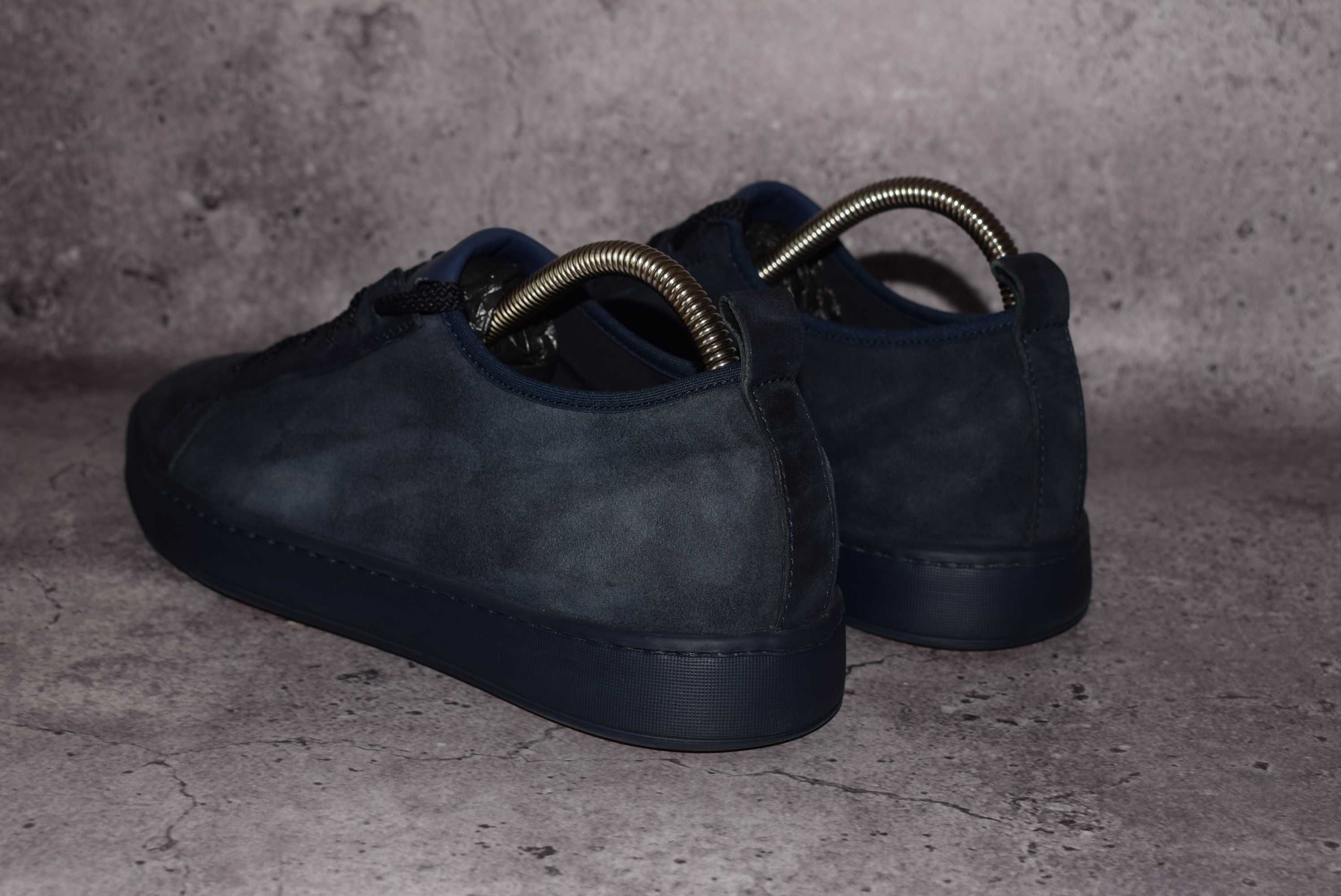Santoni Suede Sneakers (Мужские Премиальные Кроссовки Кеды Сантони )
