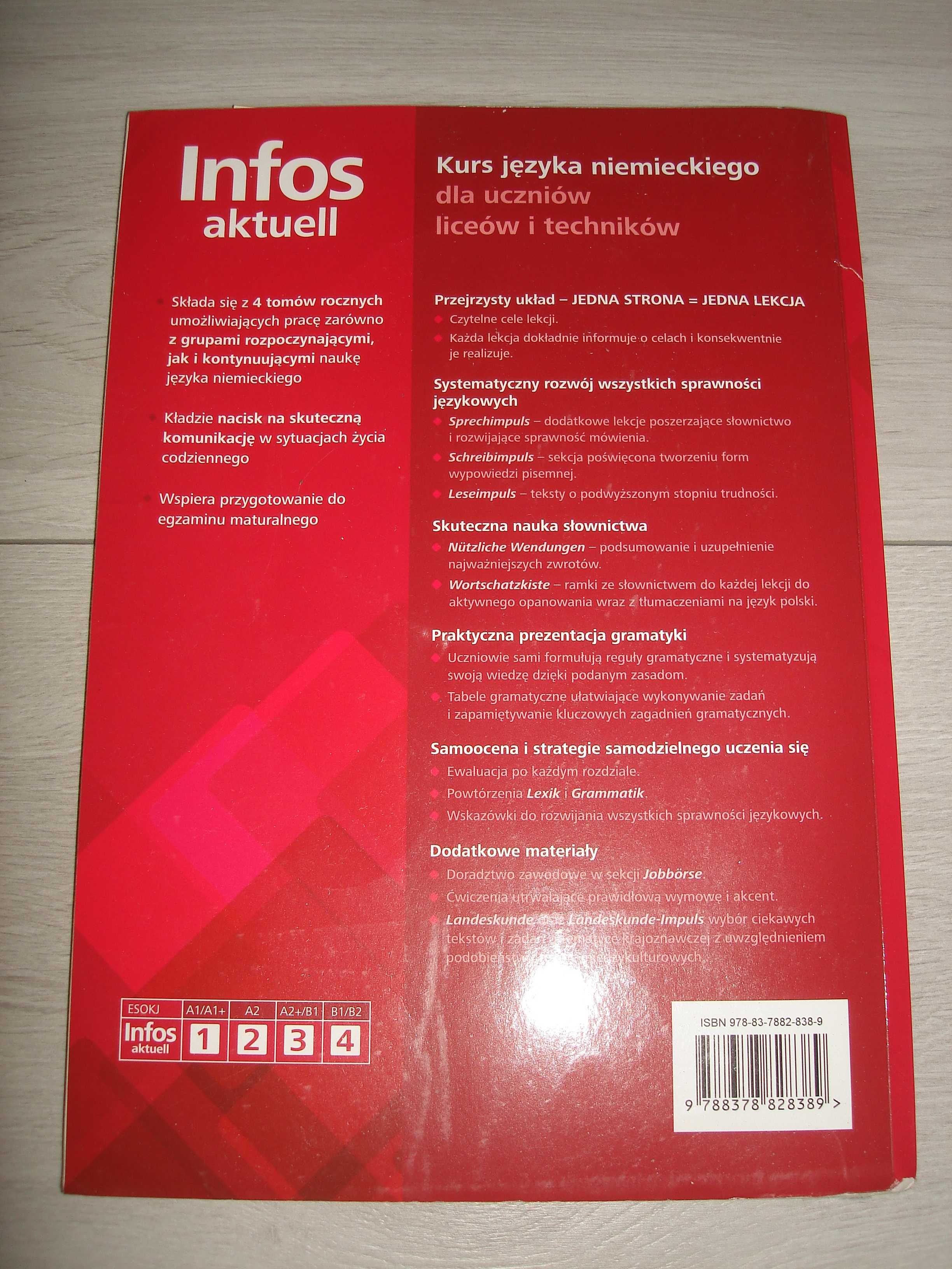 "Infos aktuell 2 " podręcznik do j.niemieckiego Pearson
