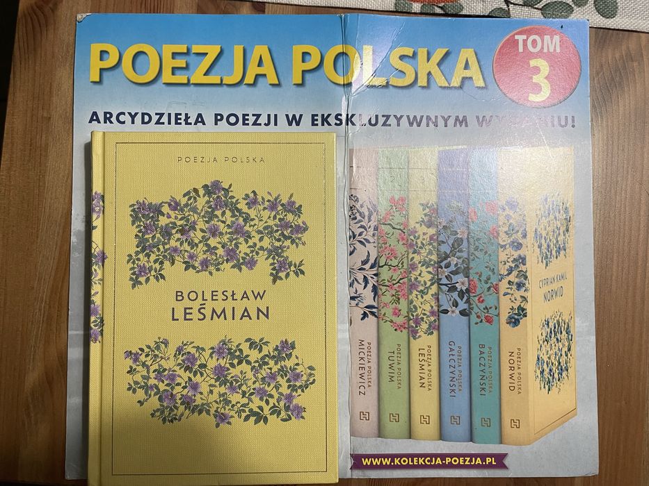 Książka poezja polska tom 3 Bolesław Leśmian kolekcja Hachette