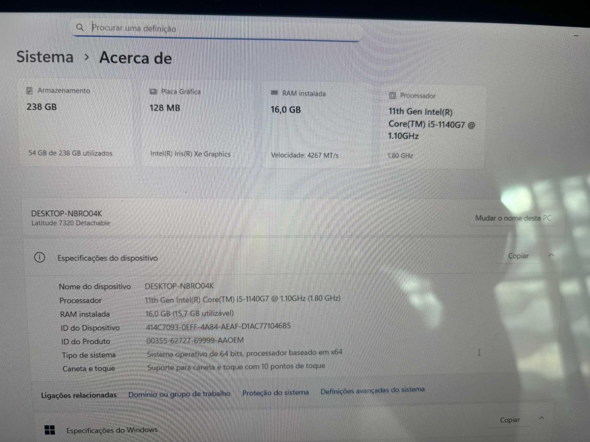 Portátil DELL Latitude 7320 Detachable - COM GARANTIA DELL