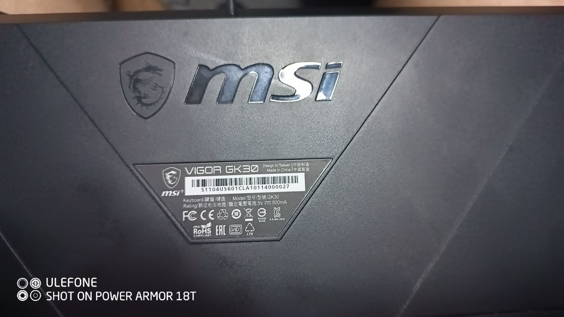 Klawiatura MSI Vigor GK30