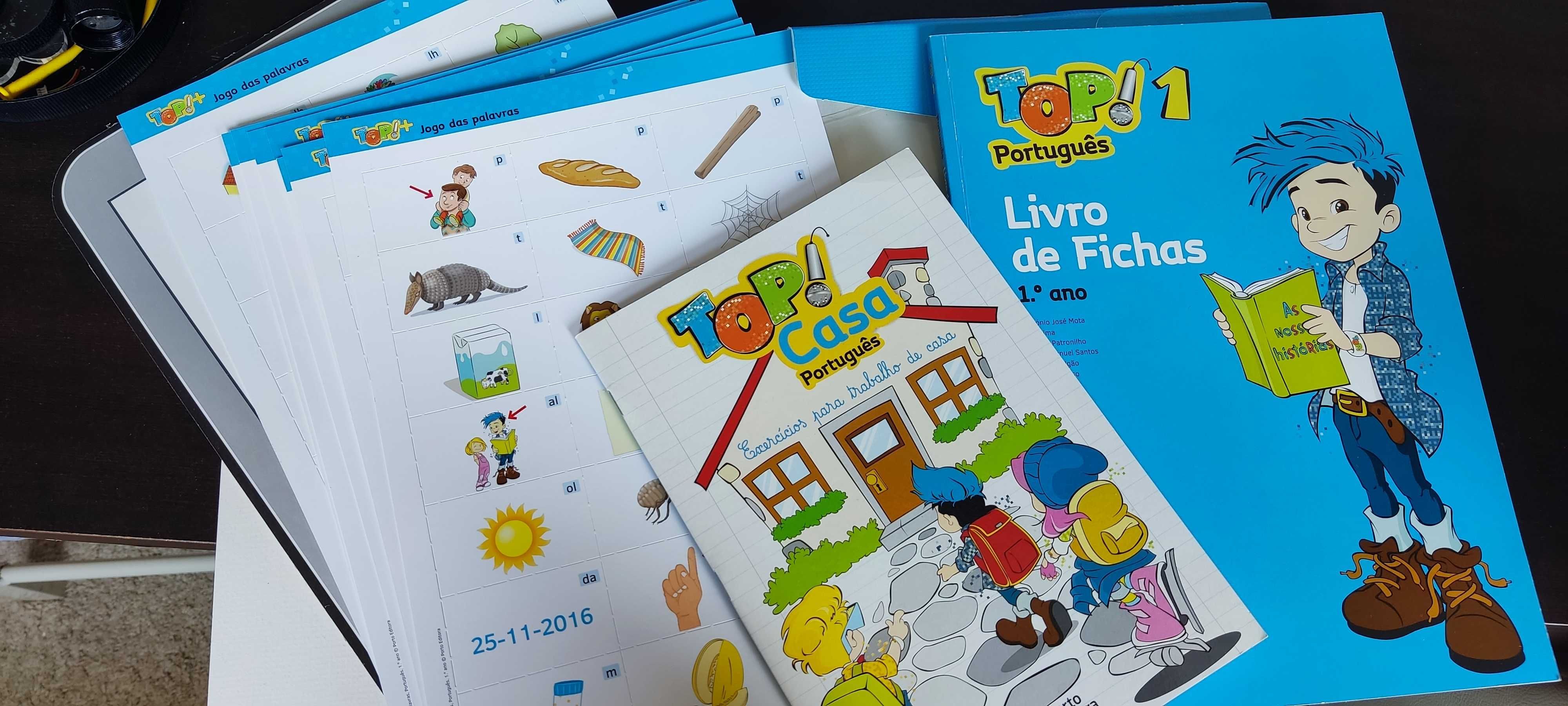 livro fichas TOP 1 ano Português – Novo