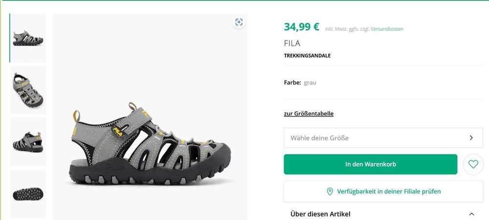 НОВЫЕ сандалии для мальчика босоножки  FILA