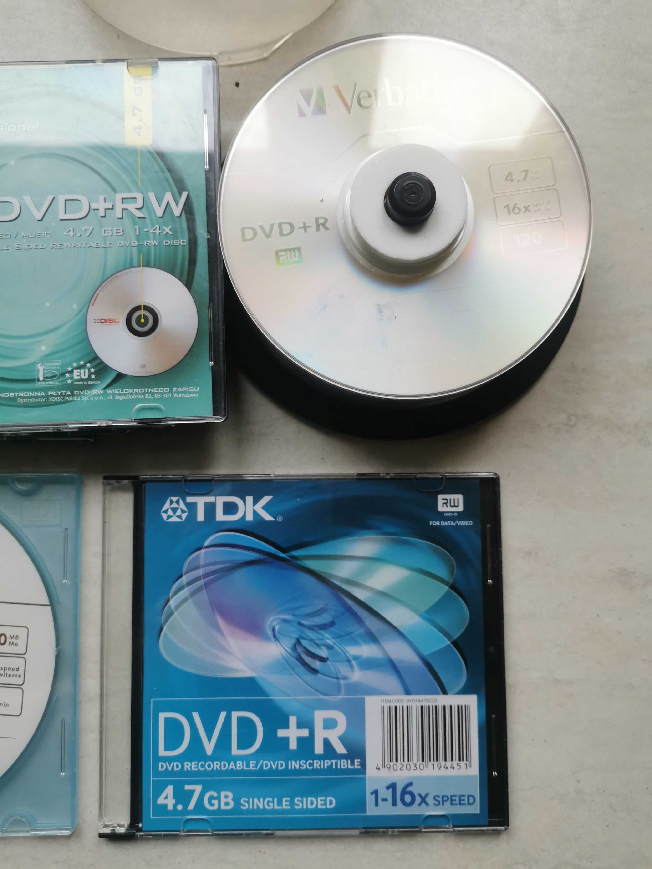 Zestaw płyt CD-RW, DVD-R