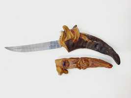 Stary niespotykany kolekcjonerski nóż z Brazylii