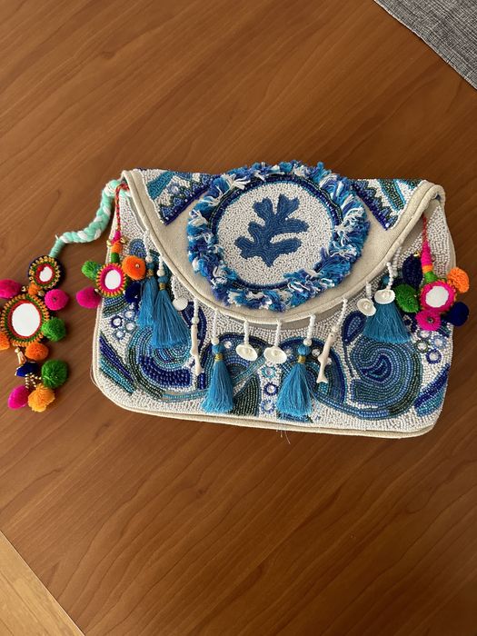 Clutch italiana feita à mão NOVA!