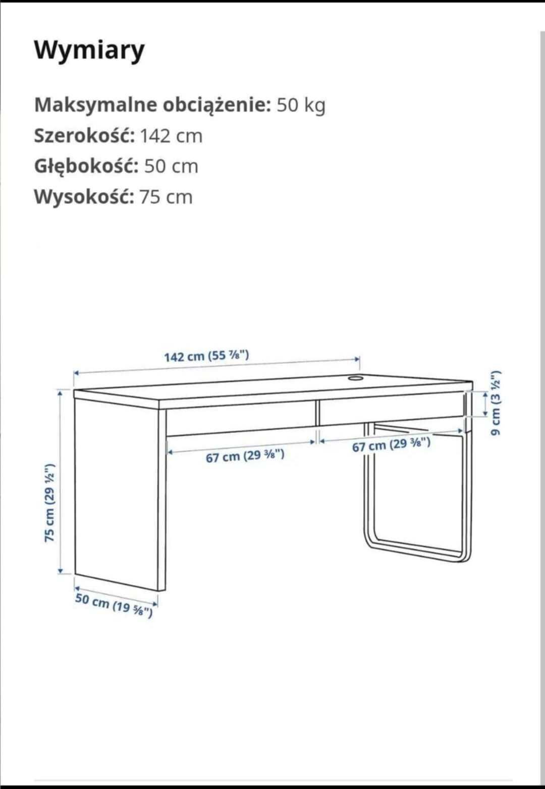Biurko MICKE Ikea