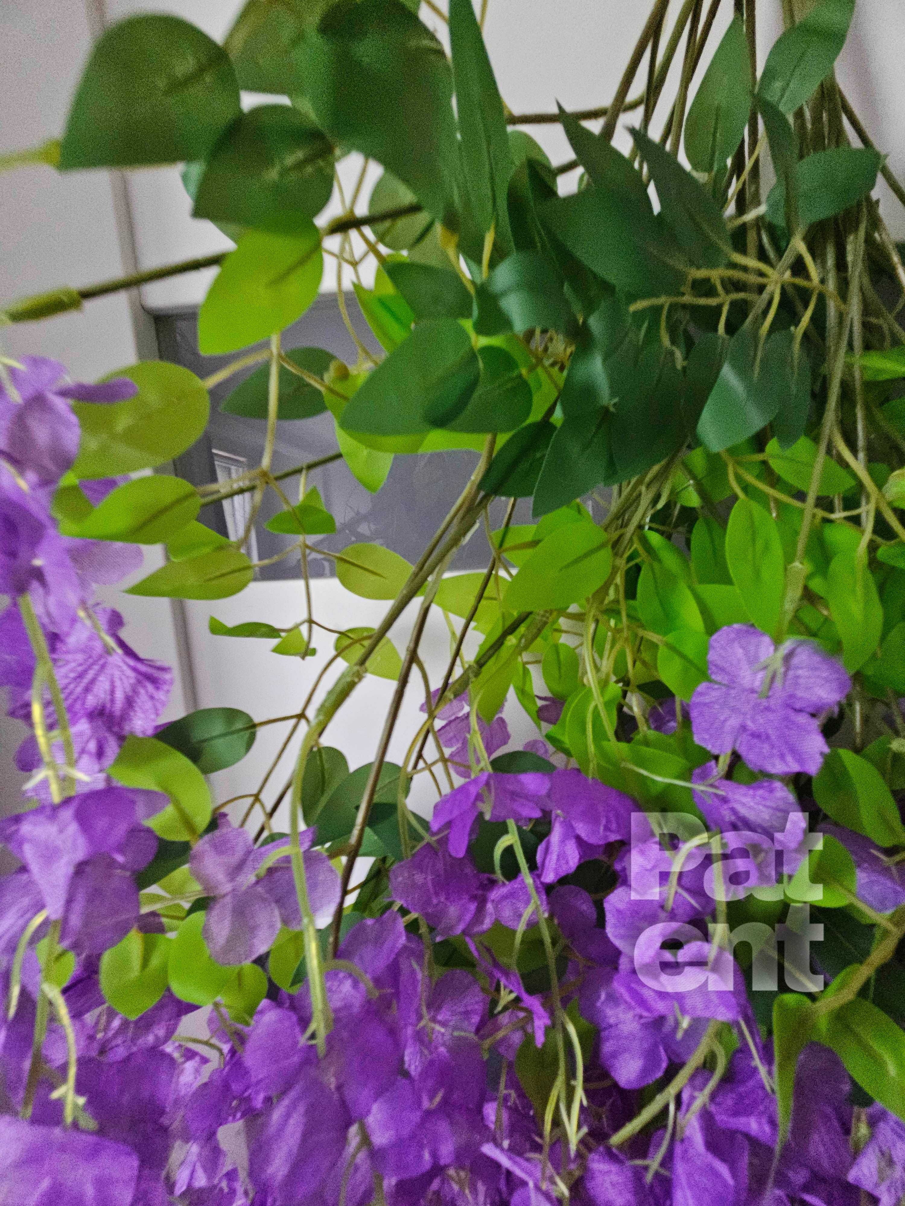 Wisteria fioletowa glicynia sztuczna girlanda dekoracja 12 sztuk