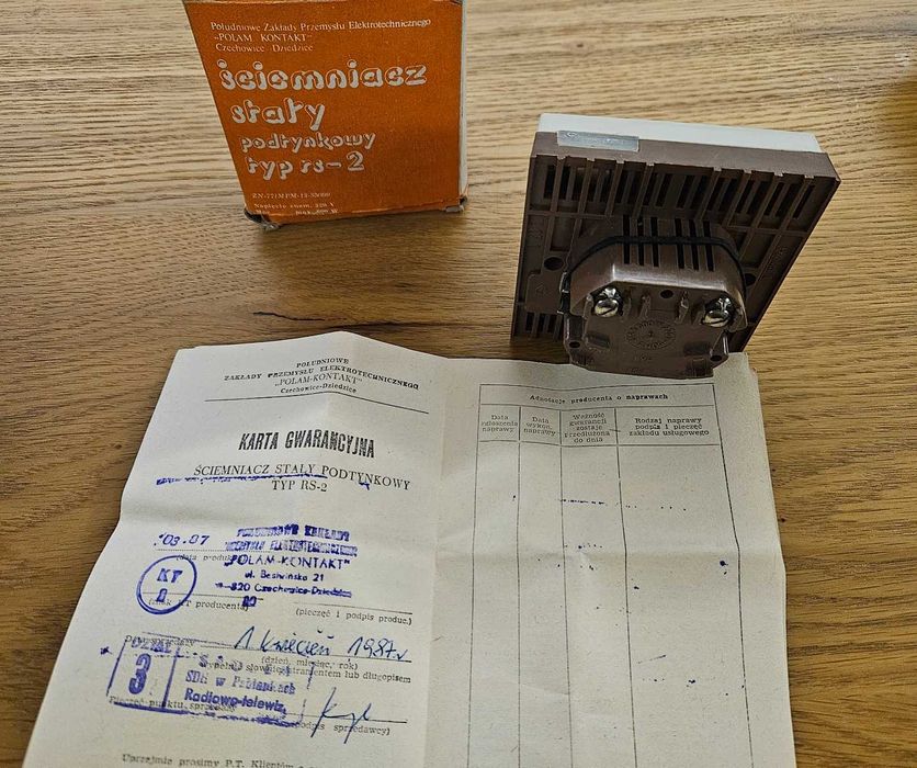Ściemniacz stały, podtynkowy RS-2, nowy