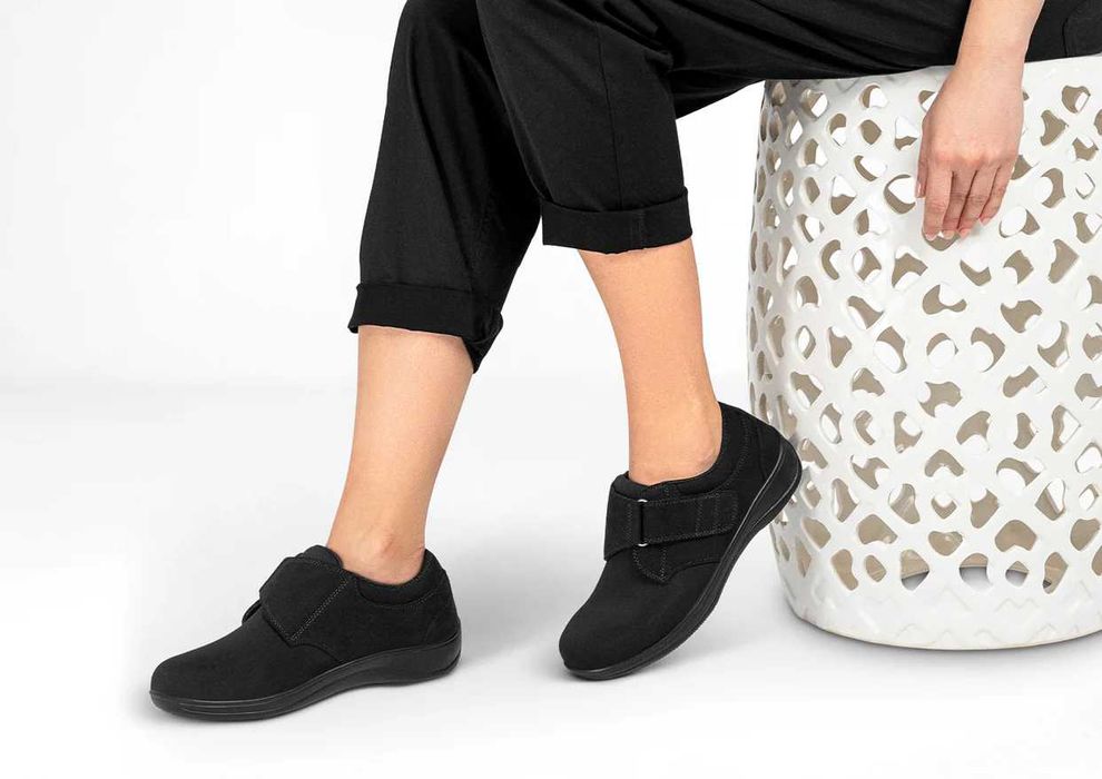 Жіночі ортопедичні  мокасини Orthofeet Witchita на широку ногу