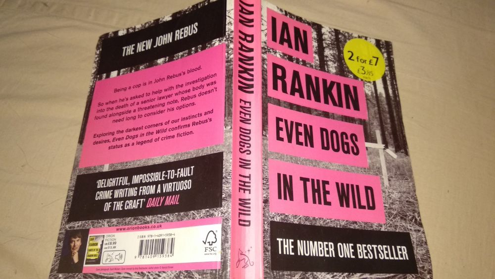 на английском книга Even Dogs In The Wild Ian Rankin Бестселлер