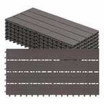 Dekoracja 6 x Deski Tarasowe z kompozytu WPC 30cm x 60cm (1 m²) NrP304