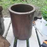 Masywny stary polonik wysokość 26 cm.