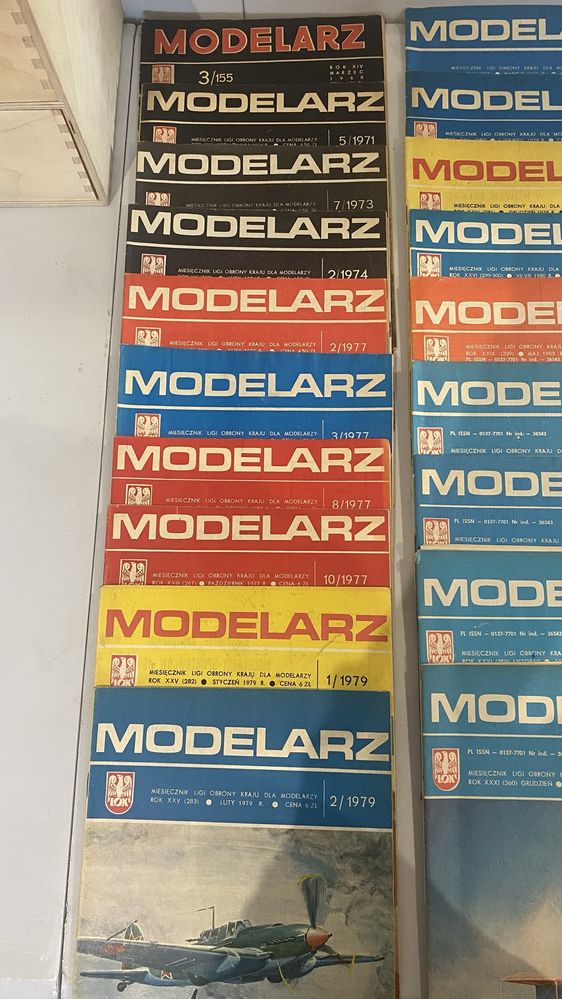 Czasopismo modelarz zestaw 41 szt stare gazety modele