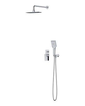 SET B342 Zestaw podtynkowy LARGA CHROM, z baterią wodno-natryskową