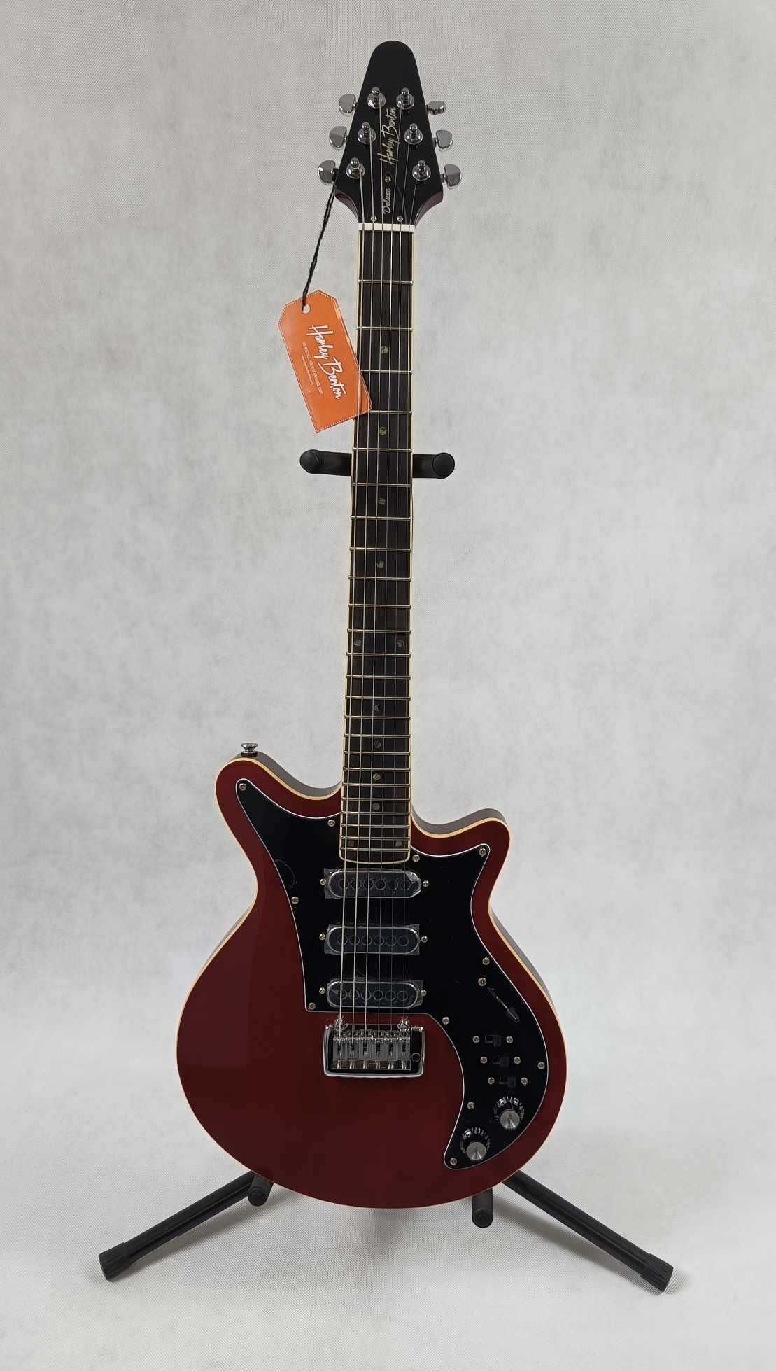 Gitara elektryczna Harley Benton BM-75 Trans Red Deluxe-typ Brian May
