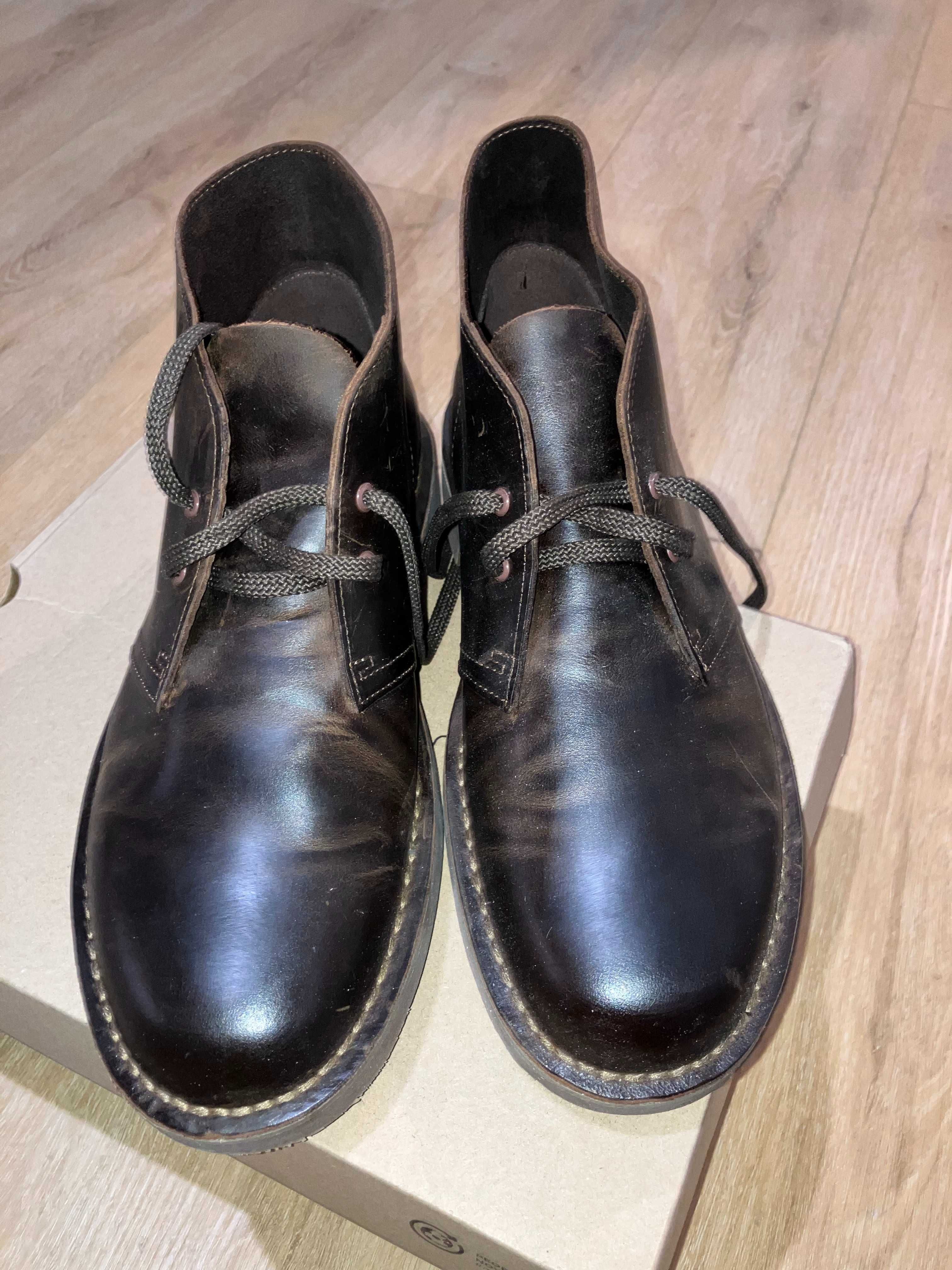 Nieużywane skórzane trzewiki Clarks Bushacre 3 roz. 42.5