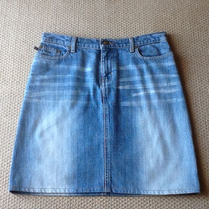 Mini saia Jeans Ralph Lauren como NOVA