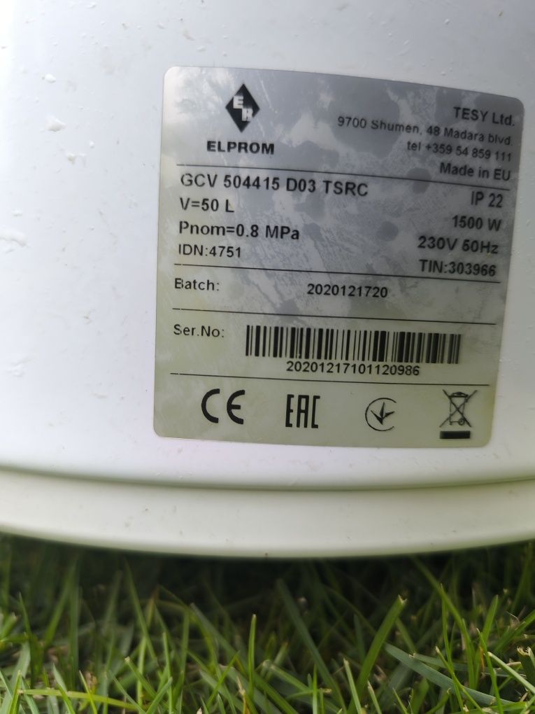 Bojler Podgrzewacz ELPROM 50l