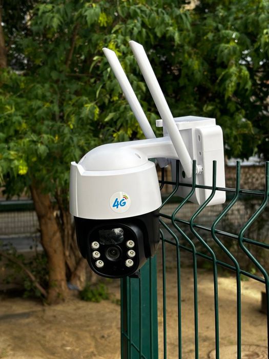 Автономна! Камера відеонагляду 4G сімкарта поворотна ptz вулична