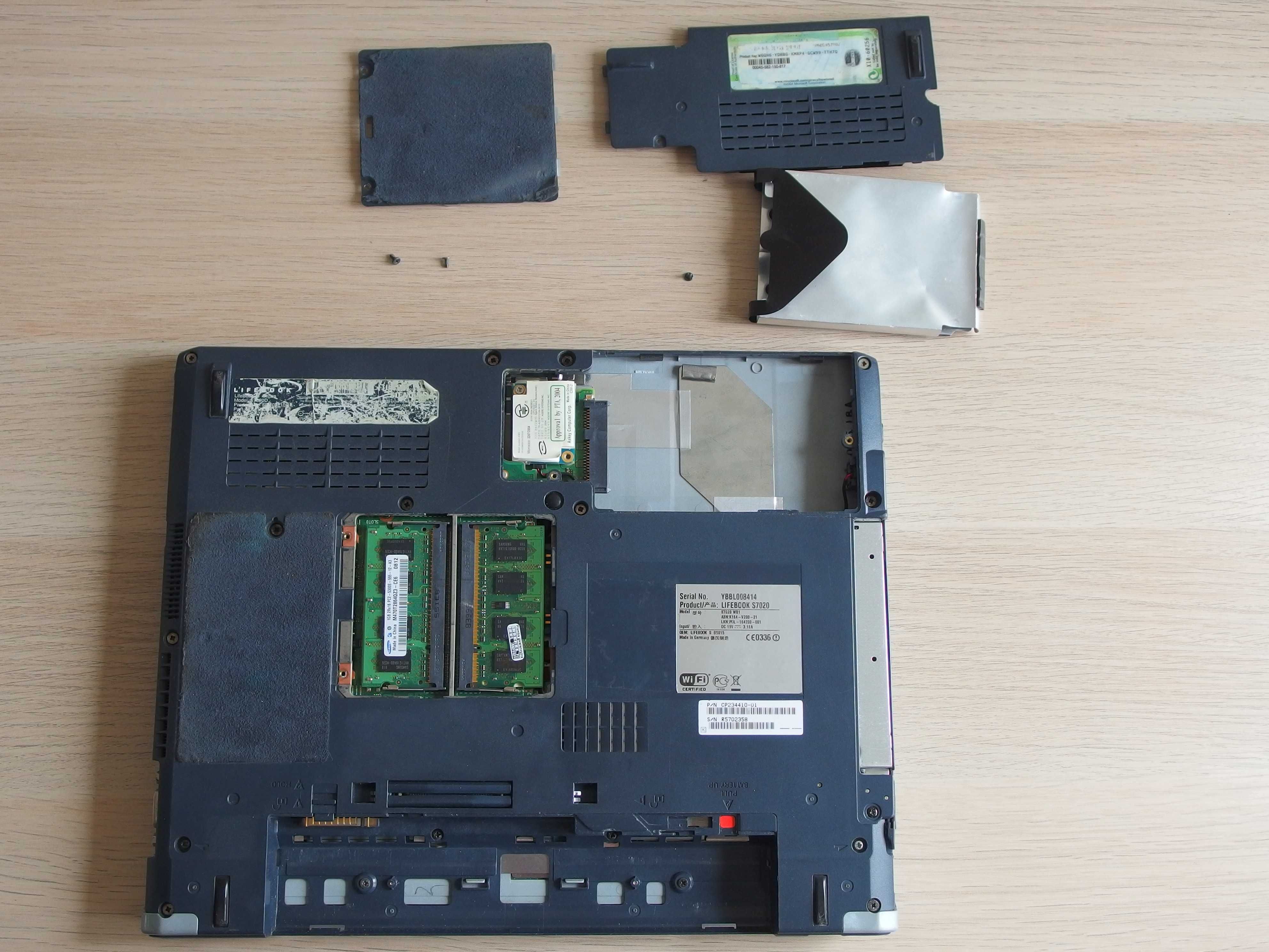 Laptop Fujitsu-Siemens  Lifebook S7020 2GB RAM DDR2