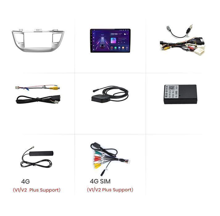 Radio Android CarPlay Hyundai ix35/Tucson III 2015–2018