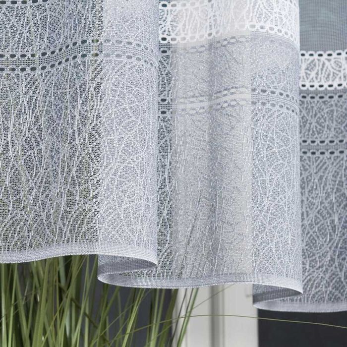 ZAZDROSTKA ŻAKARDOWA wzór pasowy kupon 1000x50cm (10 m)