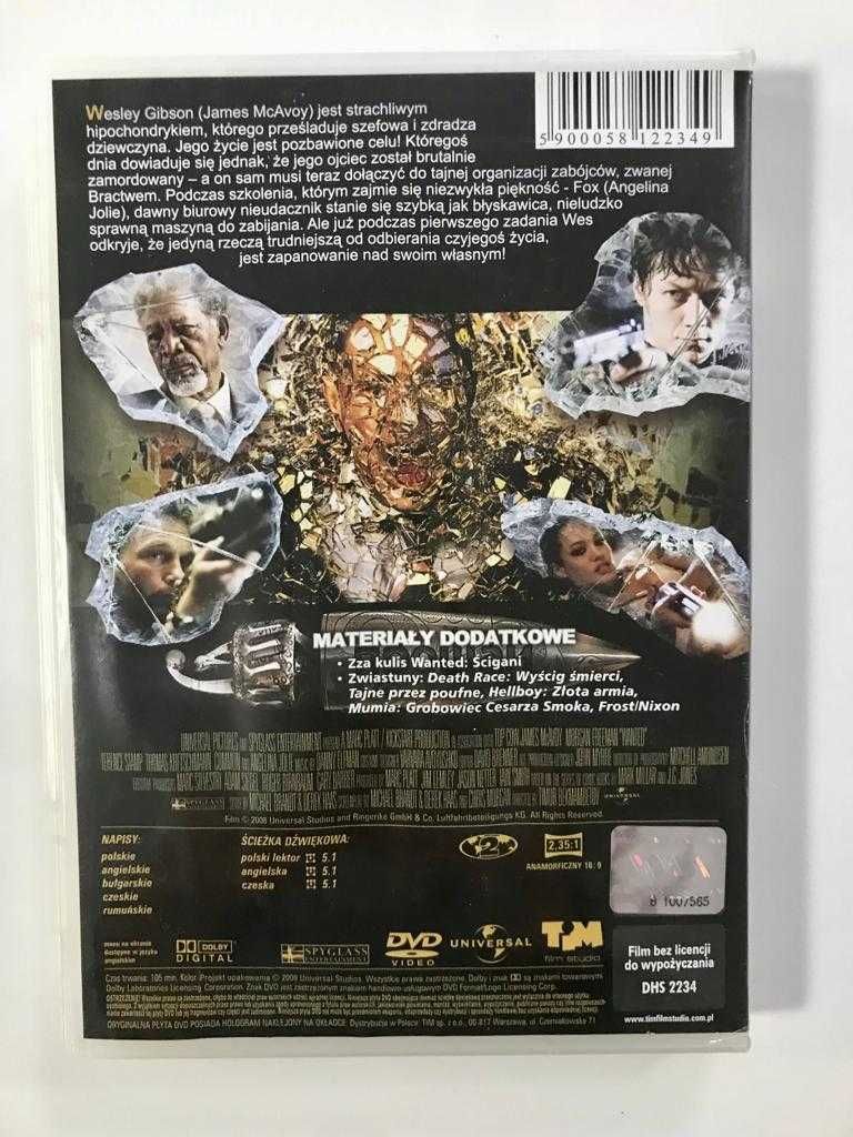 Film WANTED: Ścigani płyta DVD - Angelina Jolie LEKTOR