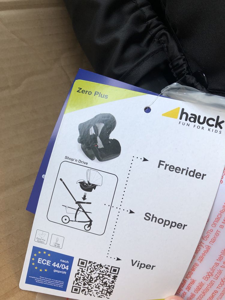 Nosidełko Hauck Zero Plus 0+ oraz  baza Comfort Fix Isofix Base