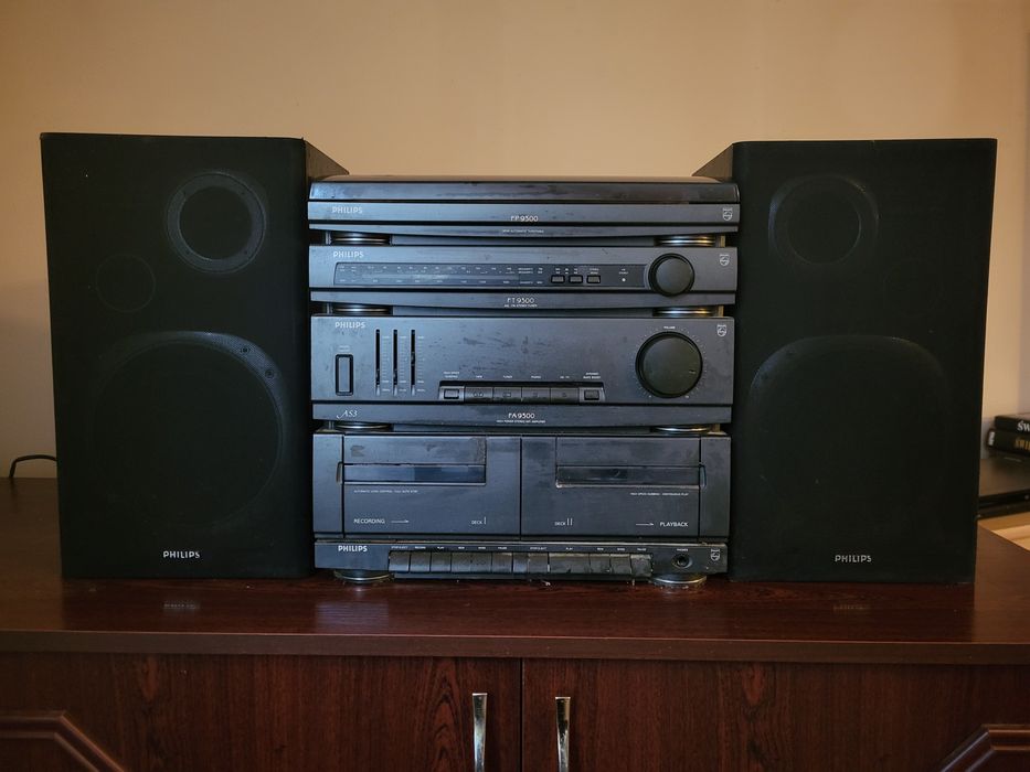 Sprzedam odtwarzacz płyt winylowych + 2 kolumny Philips FP9300