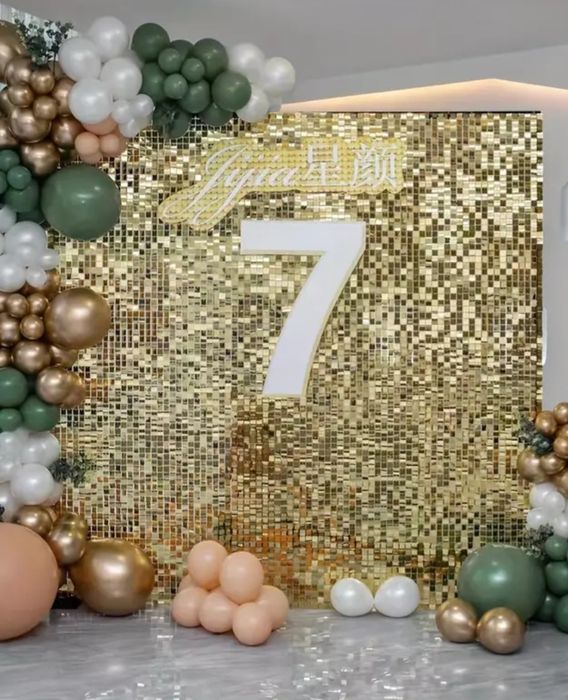 Panele cekinowe zloto szampanskie nowe