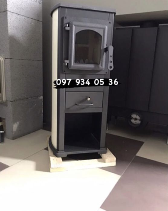 Топ! Піч -Камін - Буржуйка чавунна/металева  Economik lux! Blist Печь!