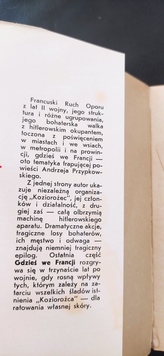 "Gdzieś we Francji" Andrzej Przypkowski