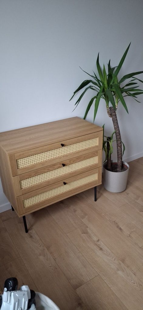 Komoda rattan, boho