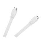 Kabel HDMI-HDMI płaski biały 2.0v 1.8m